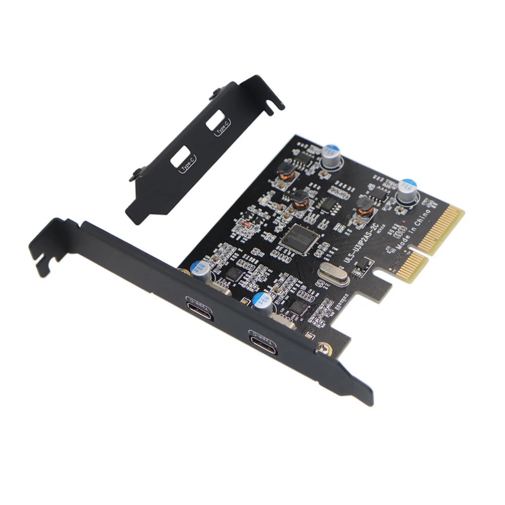 PCI E Express 4X к USB 3 1 Gen2 10 Гбит/с 2 портовый адаптер расширения типа C для настольного