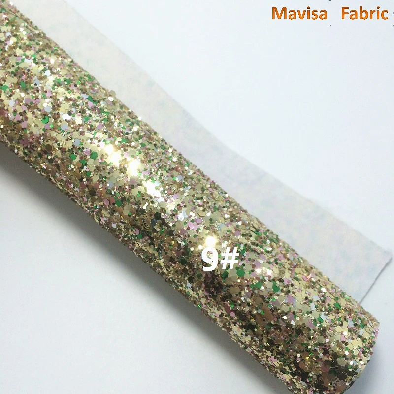 1PCS A4 SIZE 21X29cm Synthetic Leather Artificial Chunky Glitter Fabric For Bow DIY handbags shoes MK068 | Дом и сад