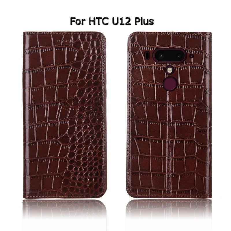 Чехол для телефона с крокодиловой текстурой HTC U11 U12 Life Plus EYEs + чехол-подставка из