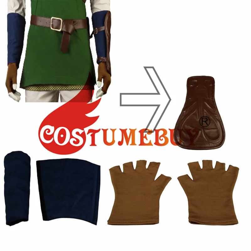 hand part CostumeBuy игра Легенда о Зельде: Сумеречная принцесса ссылка Косплей перчатки шляпа аксессуары для ремней на сумку реквизит L920 - Цвет: hand part