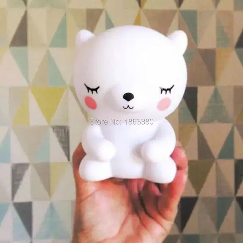 Новинка 2017 года дети подарок милый медведь светодиодный свет ночи мини Лампы для