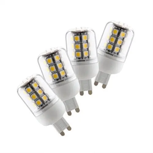 4x G9 27 5050 SMD 220 В 4 Вт светодиодный Licht Birne Lampe Spot Strahler высокой мощности теплый белый