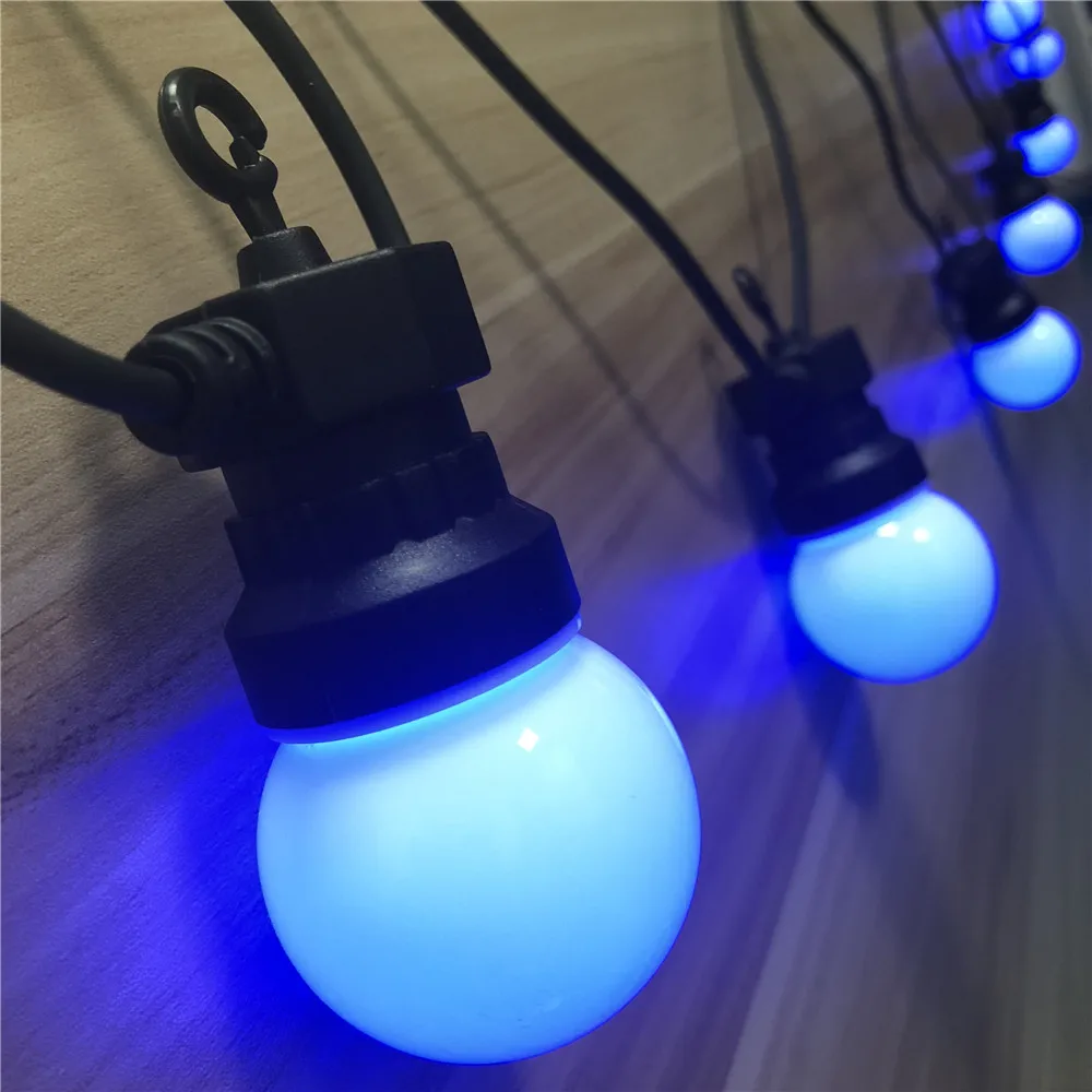 DACHAN IP65 RGB Фестон Шар Глобус G50 Молочная Лампочка Связываемые Наружные Освещение Для Кафе Свадьбы Вечеринки Гирлянда.