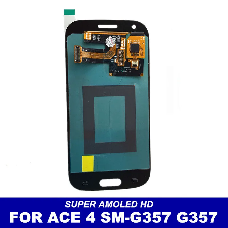 100% тест AMOLED LCD для Samsung Galaxy Ace 4 ACE4 SM G357 G357FZ экран дисплей сенсорный дигитайзер