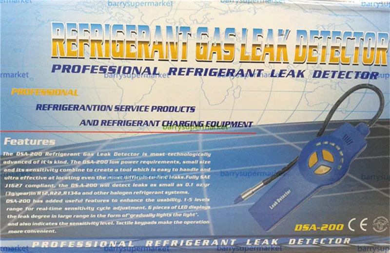 Галогенный детектор газа утечки хладагента с сигнализацией фреон ХФУ HCFC