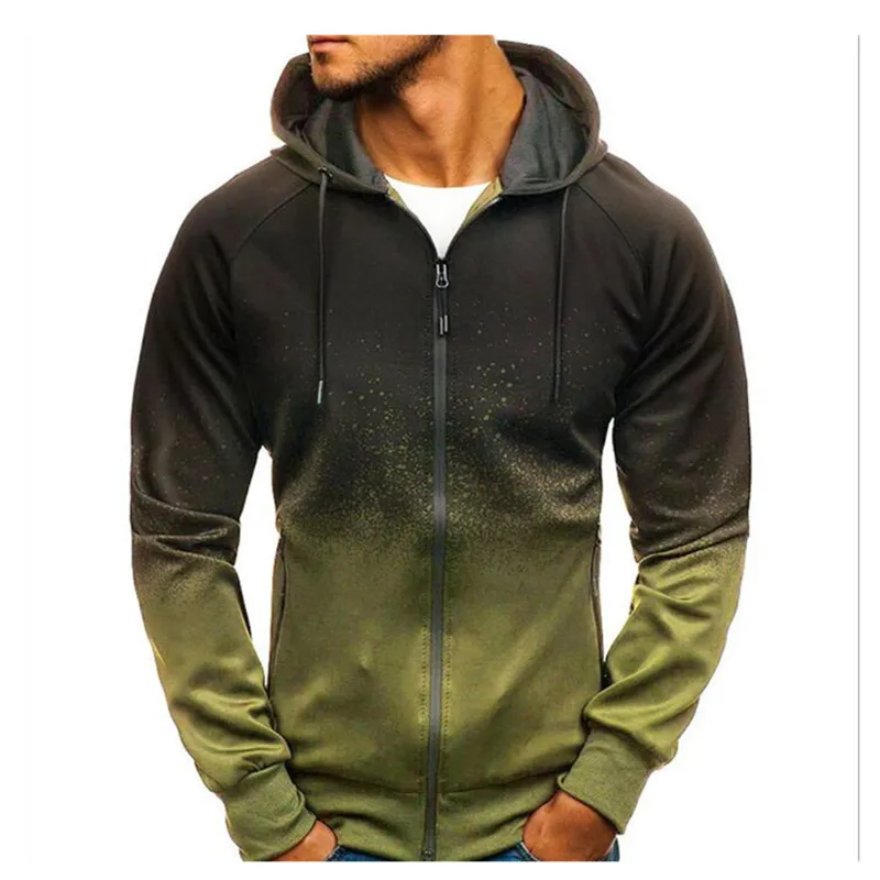 Осень/Зима Горячая стильная 3D цифровая печать толстовка мужская повседневная