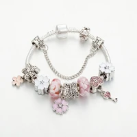 fashion jewelry bracelets pdor braceletcrystal glass beads braceletgirls gift