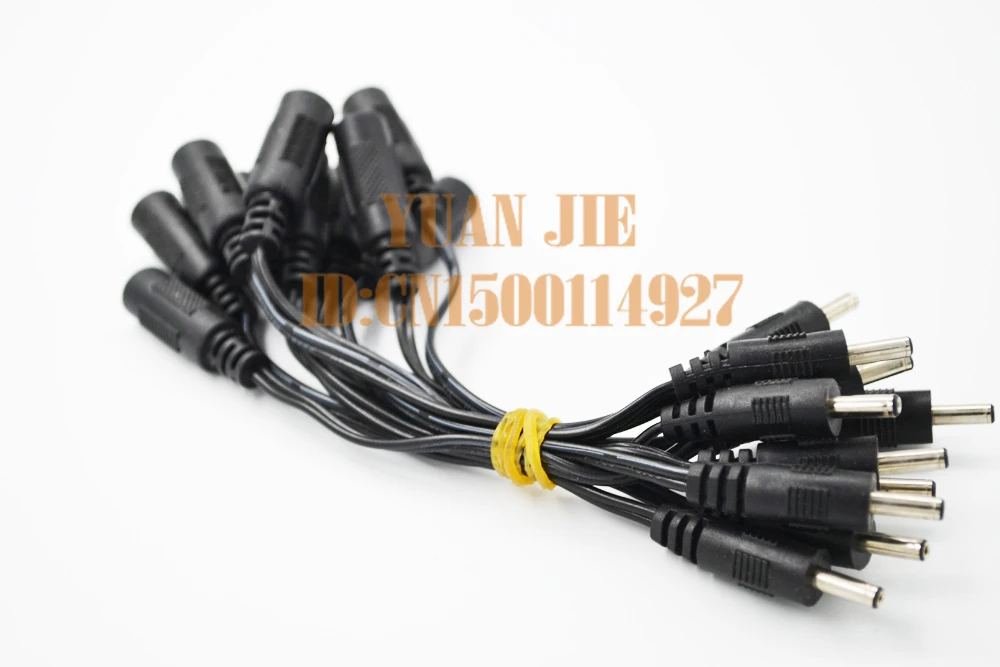 

Free shipping For DC 5.5*2.1mm Female to turn 3.5mm*1.35mm Male Extansion power cable cord with cable Security monitoring