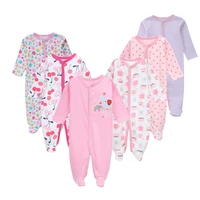 6pcsset fashion cotton baby rompers newborn girl clothes long sleeve jumpsuit overalls baby clothes