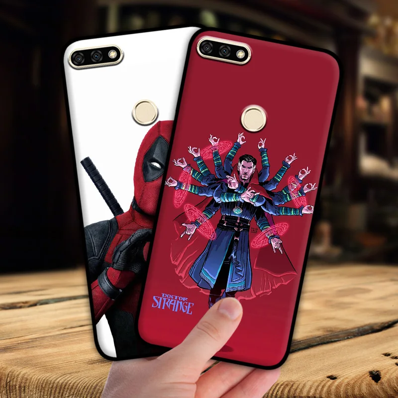 Mosirui чехол для Huawei Honor 7C Nova 2 Lite Marvel hero Deadpool Человек-паук Черная пантера Халк