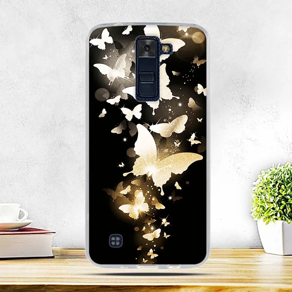 Мягкий ТПУ 3D рельефный чехол для LG K8 Lte K350 K350E K350N 5," K 8 телефонный силиконовый чехол на заднюю панель для LG K7 K10 Leon Spirit X power