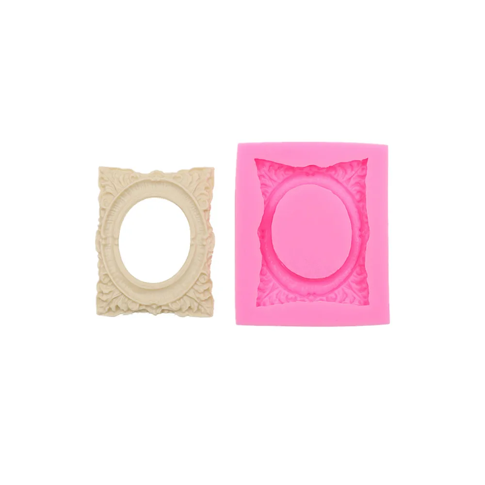 

Vintage Small Frame Frozen Cake Bake Flexible Silicone Mold Handmade Chocolate Craft Mold Cake Dessert Decorative Gadgets new