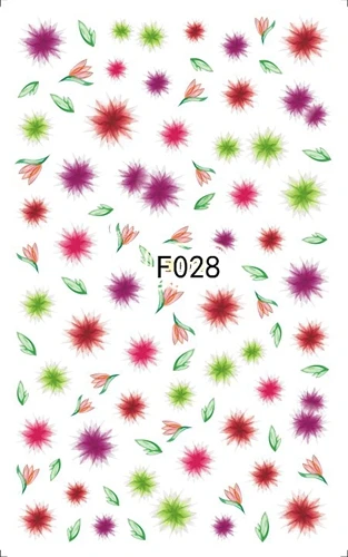 3 sheets F028 3 листа, смешанный дизайн, красивый цветок, дизайн ногтей, декоративные Стикеры, Переводные картинки, аксессуары для ногтей, инструменты для маникюра, Новые поступления, F02678 - Цвет: 3 sheets F028