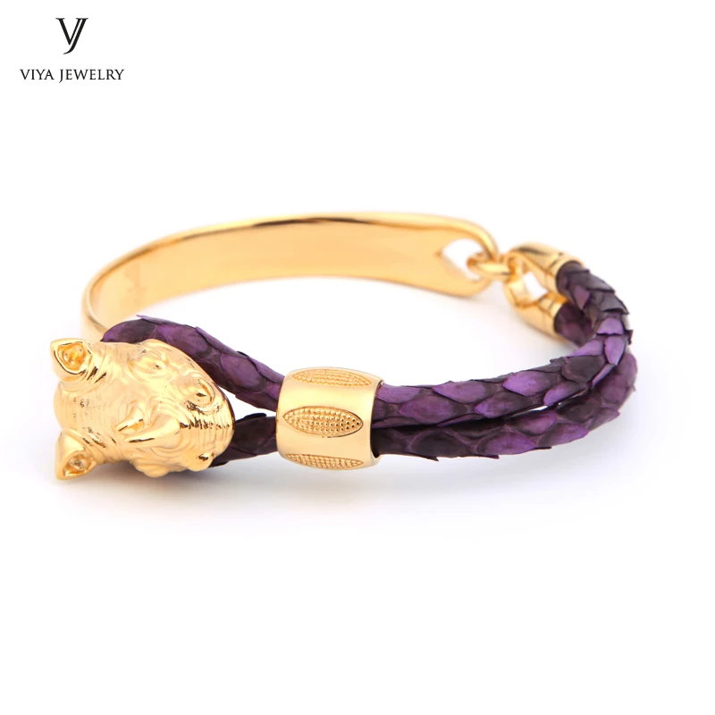 Роскошные стерлингового серебра Носорог Кожа Для мужчин браслет настоящий