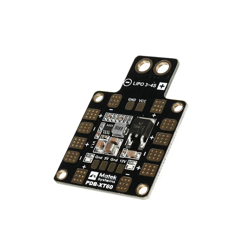 Matek System PDB XT60 W/BEC 5V & 12V 2oz медь для радиоуправляемого вертолета FPV Quadcopter Muliticopter Drone