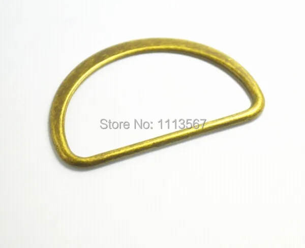 100 шт. антикварные бронзовые металлические d-образные кольцевые крючки пряжки для