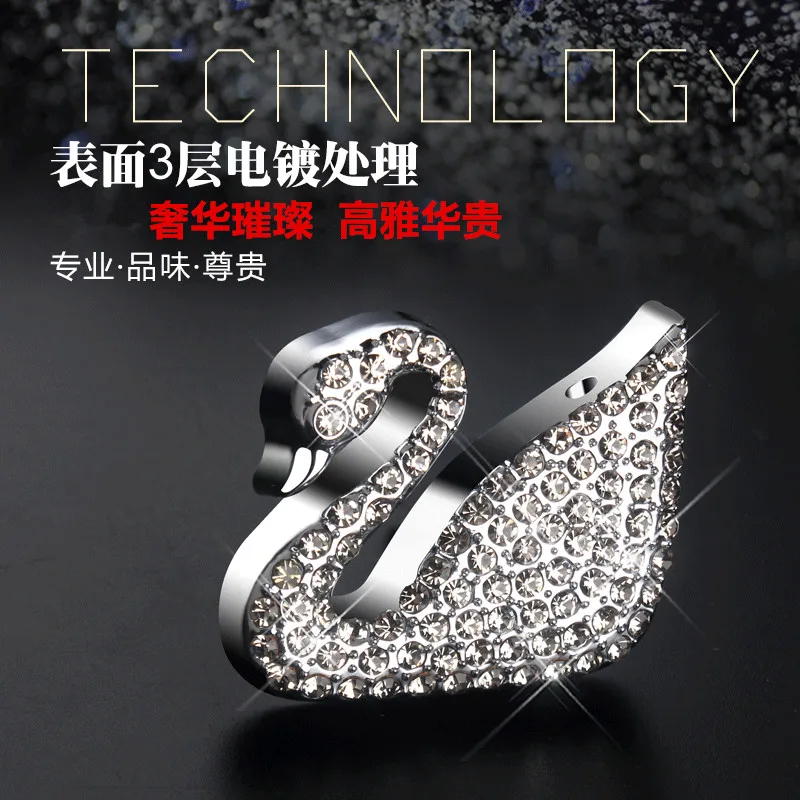 2 шт. лебедь форма карты клип автомобиль Стайлинг алмаз авто запчасти автомобиля