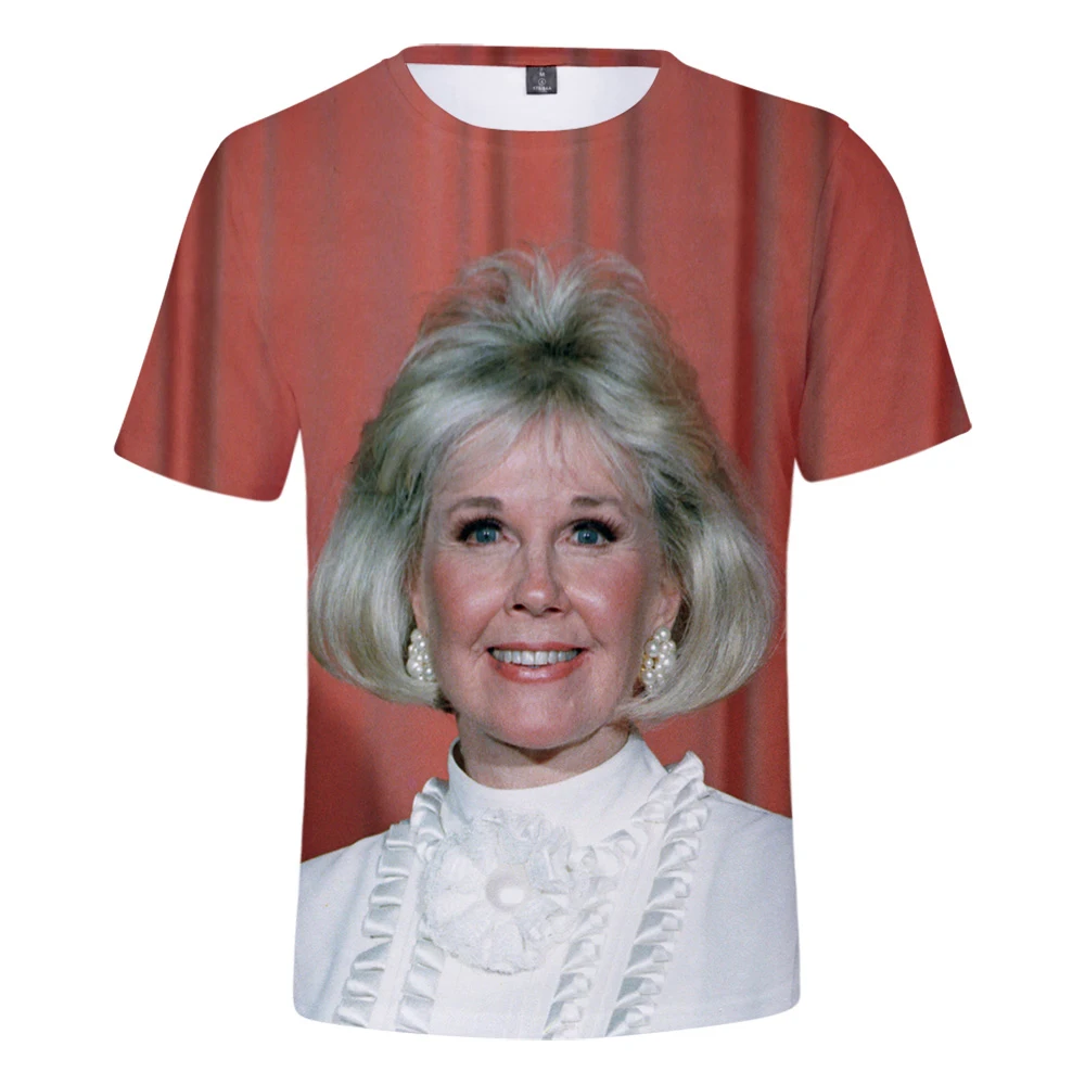 Женская уличная футболка с коротким рукавом Doris Day Харадзюку размера плюс