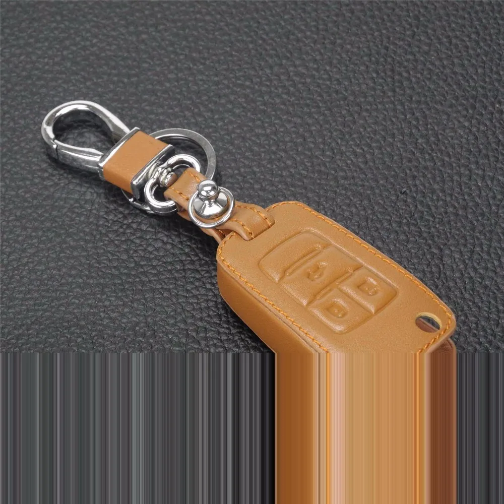 Складной кожаный чехол для ключей jingyuqin 3/4 кнопки Chevrolet Malibu Buick Opel|folding key case|key case