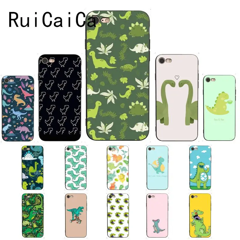 RuiCaiCa животный динозавр Новинка чехол для телефона Fundas iPhone X XS MAX 6 6S 7 7plus 8 8Plus 5 5S XR |