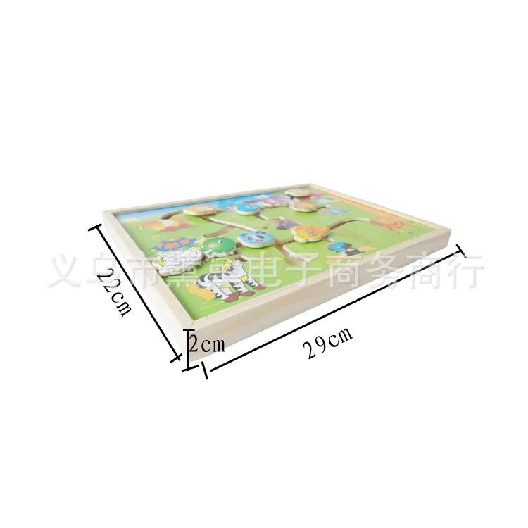 Образовательные Логико Деревянный Лабиринт Плоскости Головоломки Животных Тело