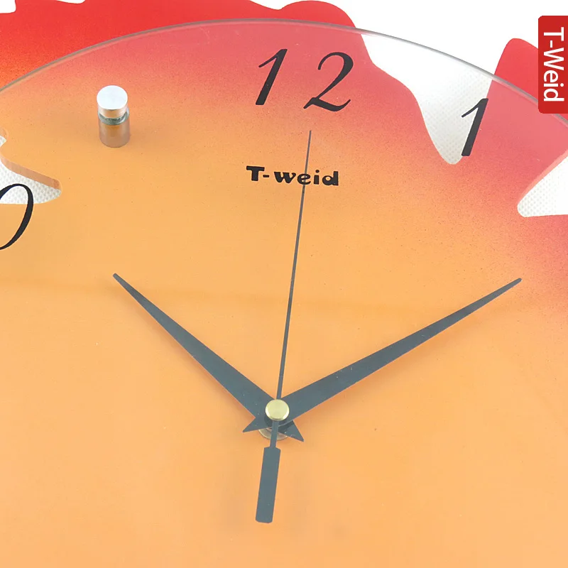 Часы настенные с деревянной аркой маленькие Модные индивидуальные украшения для