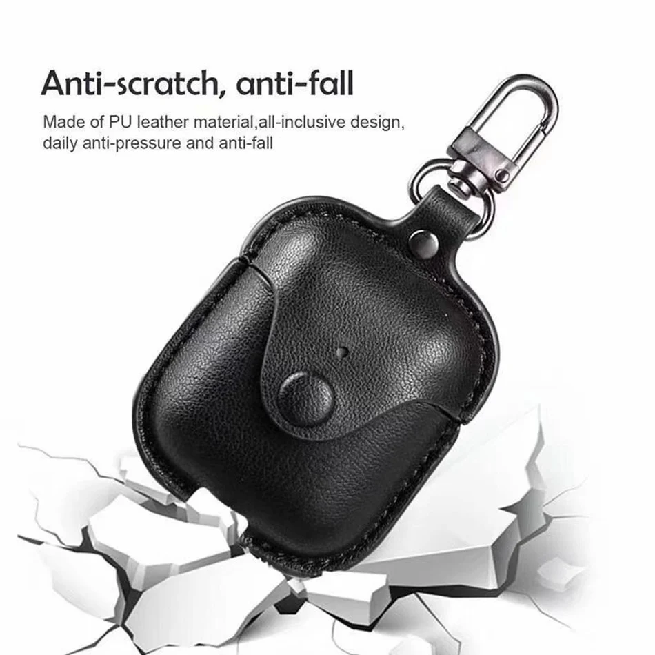 Чехол для беспроводных наушников Airpods чехол из натуральной кожи Роскошный Apple Air
