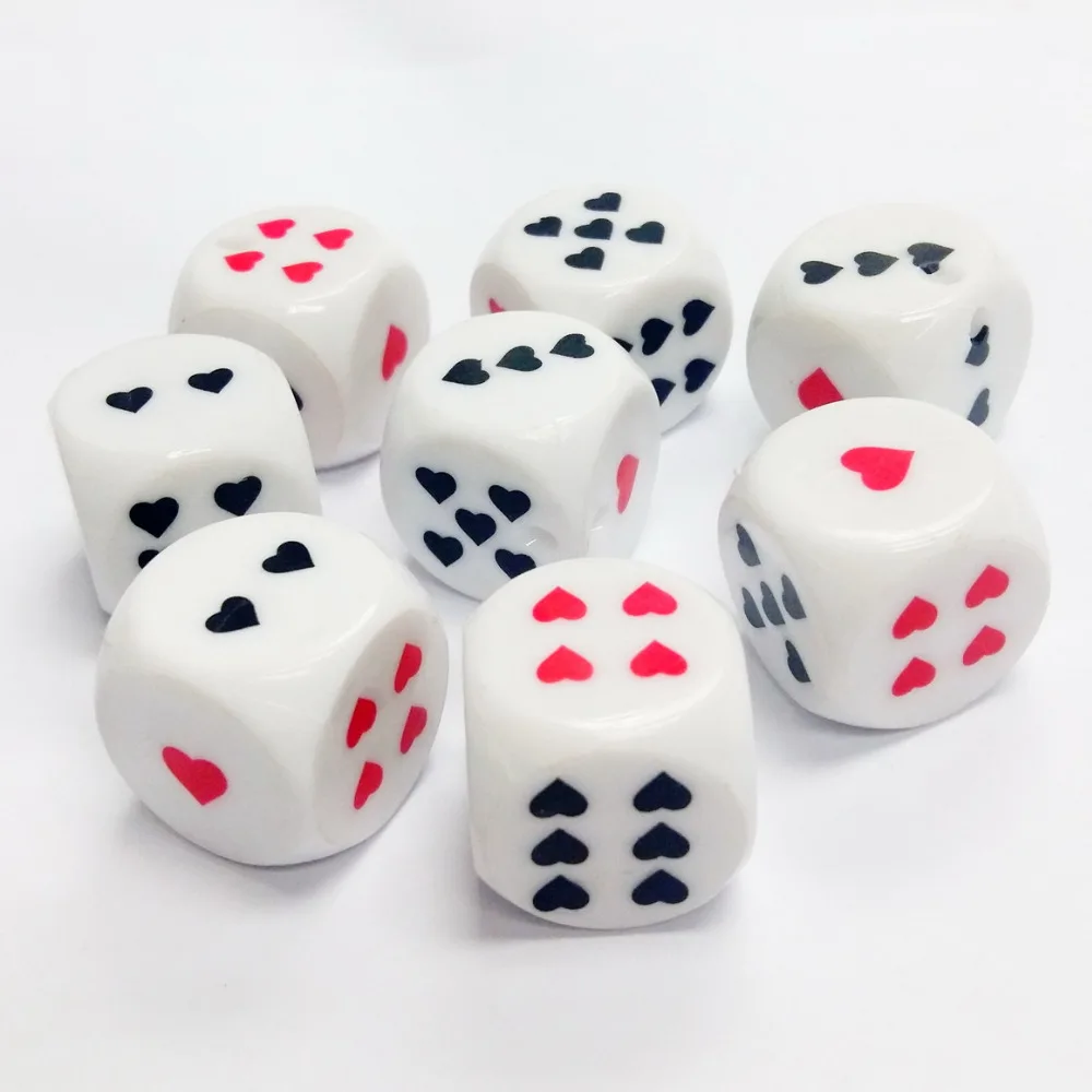 8 шт. E108 кости с &quotотверстием&quot День рождения Сувениры шутки остроты Сумка