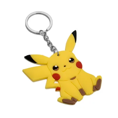 13 стиль Pokemon Go брелок чармандер Сквиртл Пикачу силиконовый брелок талисманы держатель для ключей чавейру вентиляторы подарок детские игрушки - Цвет: DM2441