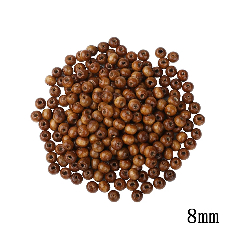 бусины бисер для бисероплетения 8 мм Талисманы Бусины и натуральный DIY деревянный