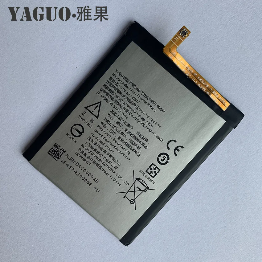 Высокое качество HE316 3000mAh запасная батарея оригинал он 316 для Nokia 6 TA 1000 1003 1021 1025