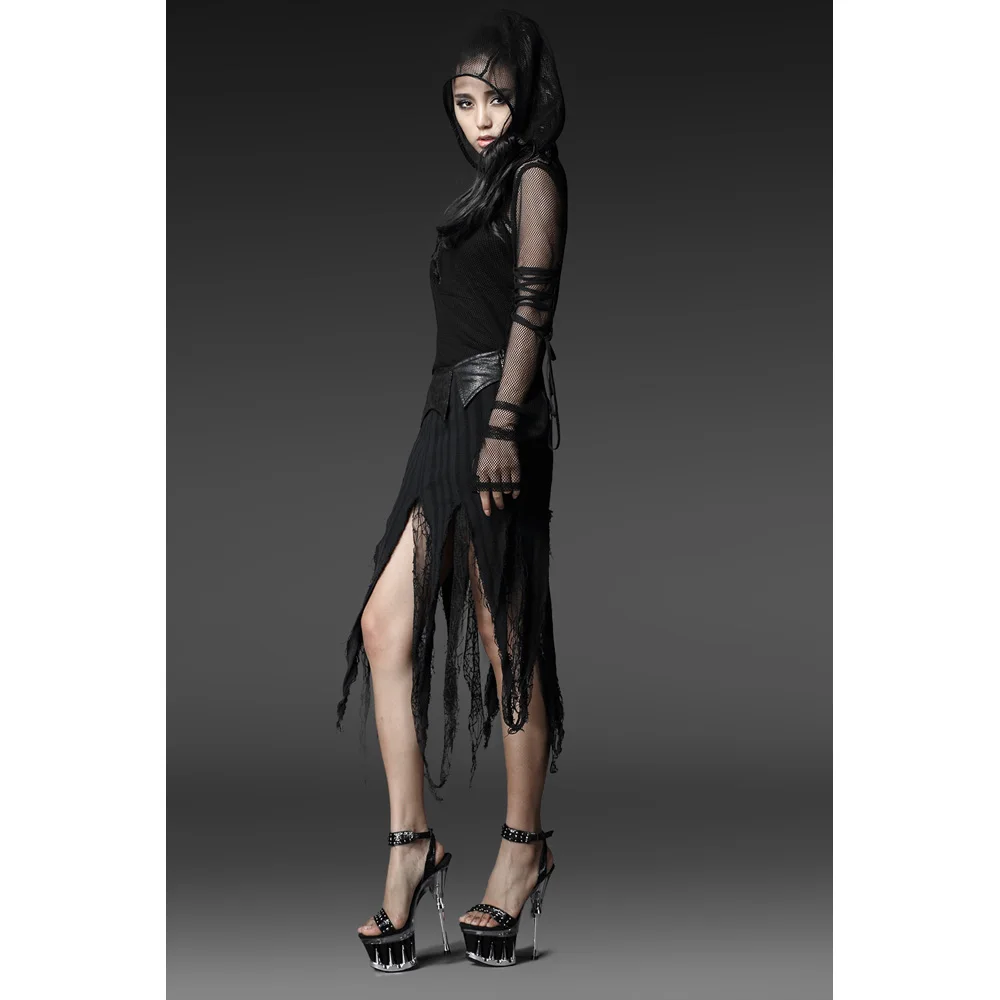 Лидер продаж Новинка Для женщин Лето Панк Rave юбки черные вечерние повседневная