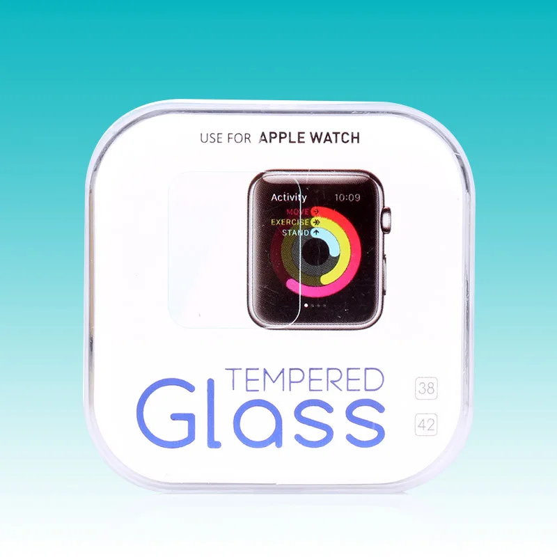 Модный дизайн пластиковая Розничная упаковка коробка для Apple Watch стеклянная