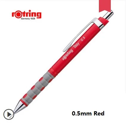 Rotring 0,35 мм/0,5 мм 0,7 мм/1,0 мм Tikky механический карандаш красный черный синий белый Plactis ручка держатель автоматический карандаш ручка для рисования - Цвет: 0.5mm  Red