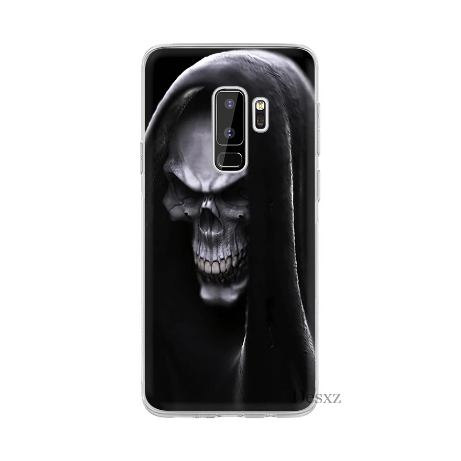Чехол Desxz Death Skull для Samsung Galaxy A3 A5 A6 A7 A8 A9 A10 A30 A40 A50 A70 защитный чехол|Чехлы-накладки| |