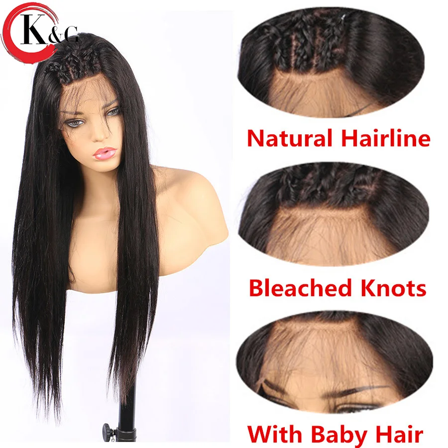 Парики из натуральных волос KUNGANG волнистые прямые без Remy для женщин | Шиньоны и