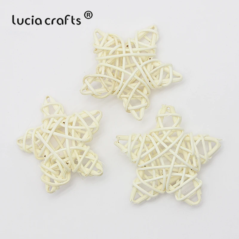 Lucia crafts 5 шт/10 шт 6 см ротанговый шар Сепак такрау Рождество/День рождения Свадебная вечеринка орнамент DIY подарки Декор поставки M0701