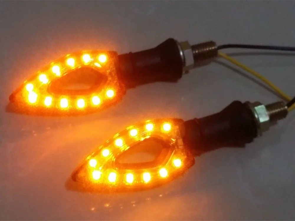 2 пары в наборе универсальные 12v светодиодный поворотные сигнальные индикаторы