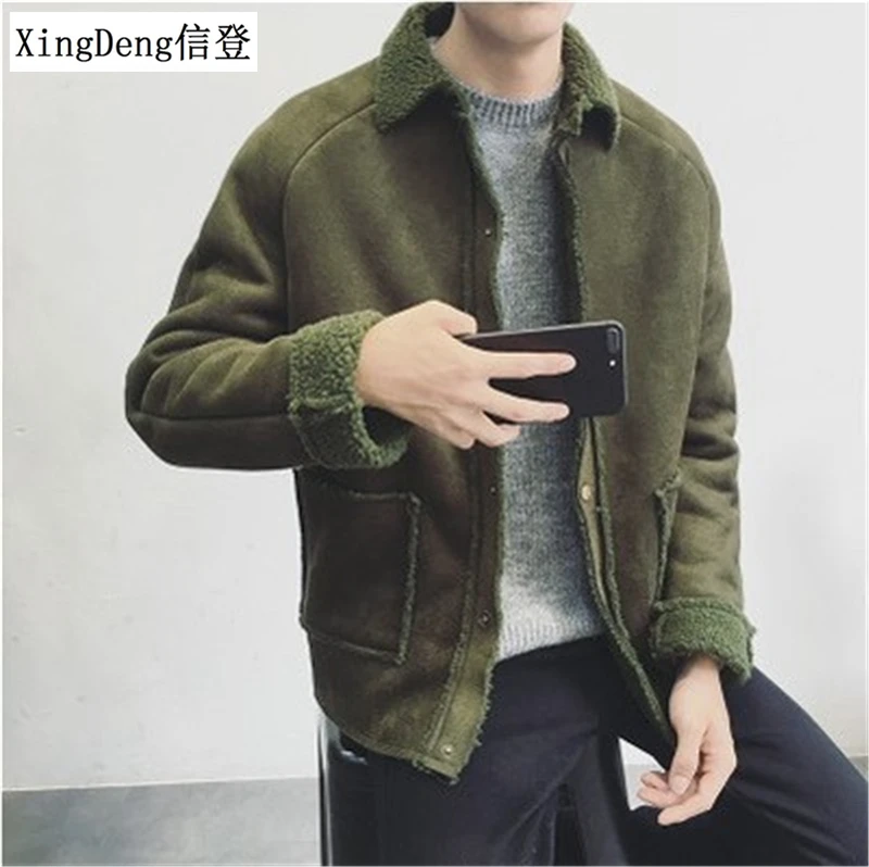 XingDeng зимняя модная куртка для мужчин теплое пальто с хлопковой подкладкой