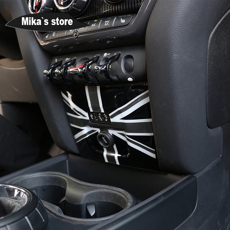 PC Union Jack AUX Зажигалка накладка чехол наклейка для mini cooper F60 земляк автомобиль-Стайлинг интерьера украшения