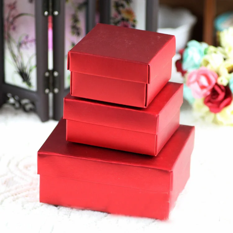 50 шт. классическая красная алюминиевая фольга средняя Подарочная коробка