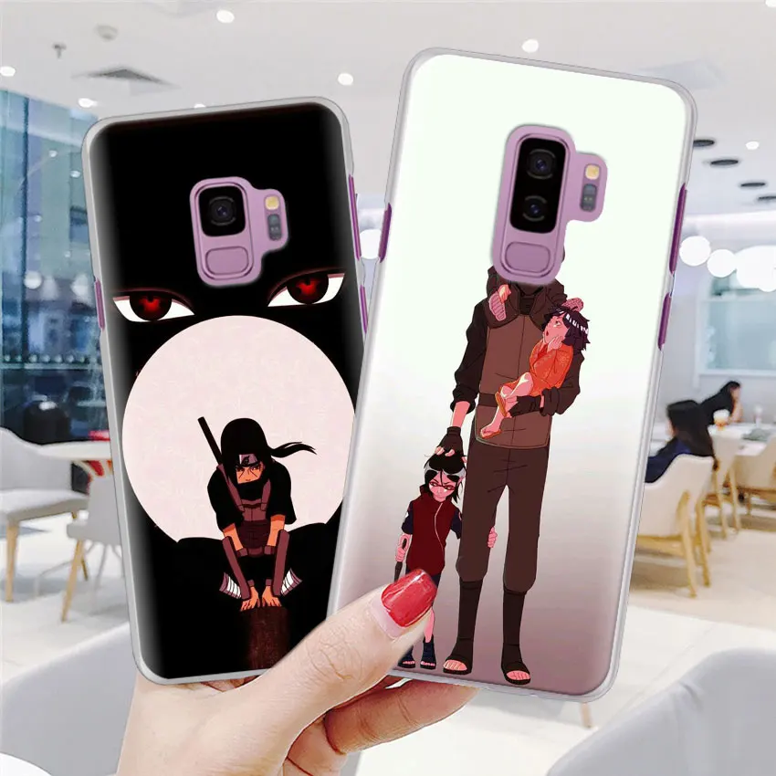 Аниме Наруто минималистичный чехол для телефона samsung Galaxy S10e S10 Plus S7 S8 S9 Plus Note 8 9 M10 M20 M30 жесткий чехол Coque