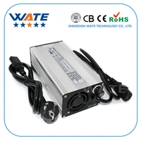 60v li ion battery 67 2v 5a charger 16s e bike lithium battery charger silver aluminum case with fan