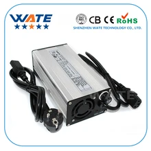 60V Li-ion battery 67.2V 5A Charger 16S  E-bike lithium battery charger Silver aluminum case with fan