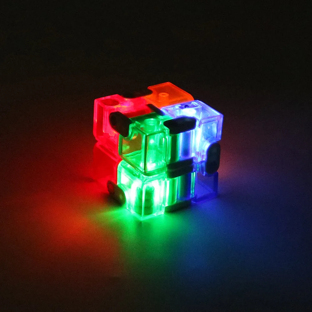 Светодио дный Бесконечность Cube для снятия стресса Непоседа анти тревоги стресс