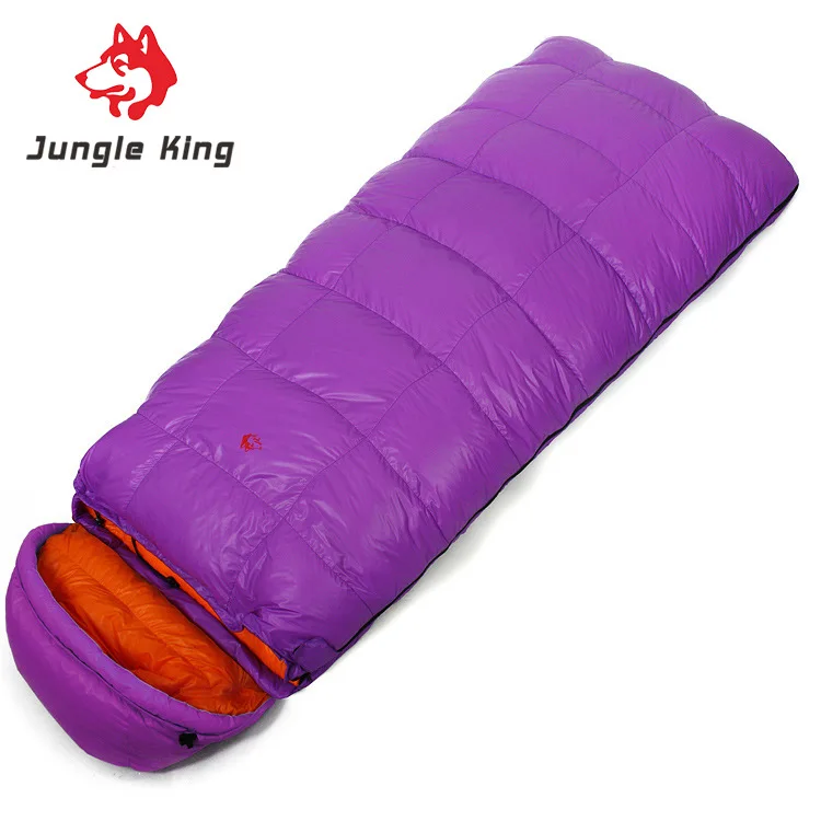 

Eagle king Autumn and winter outdoor high quality camping climbing feather envelope sleeping bag widened 1000 g 90% - 25 degrees