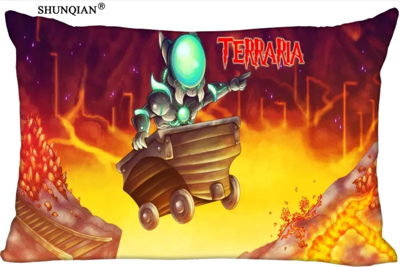 2016 Новый Классический игровой чехол для подушки terraria 16x24 дюйма удобный Лучший