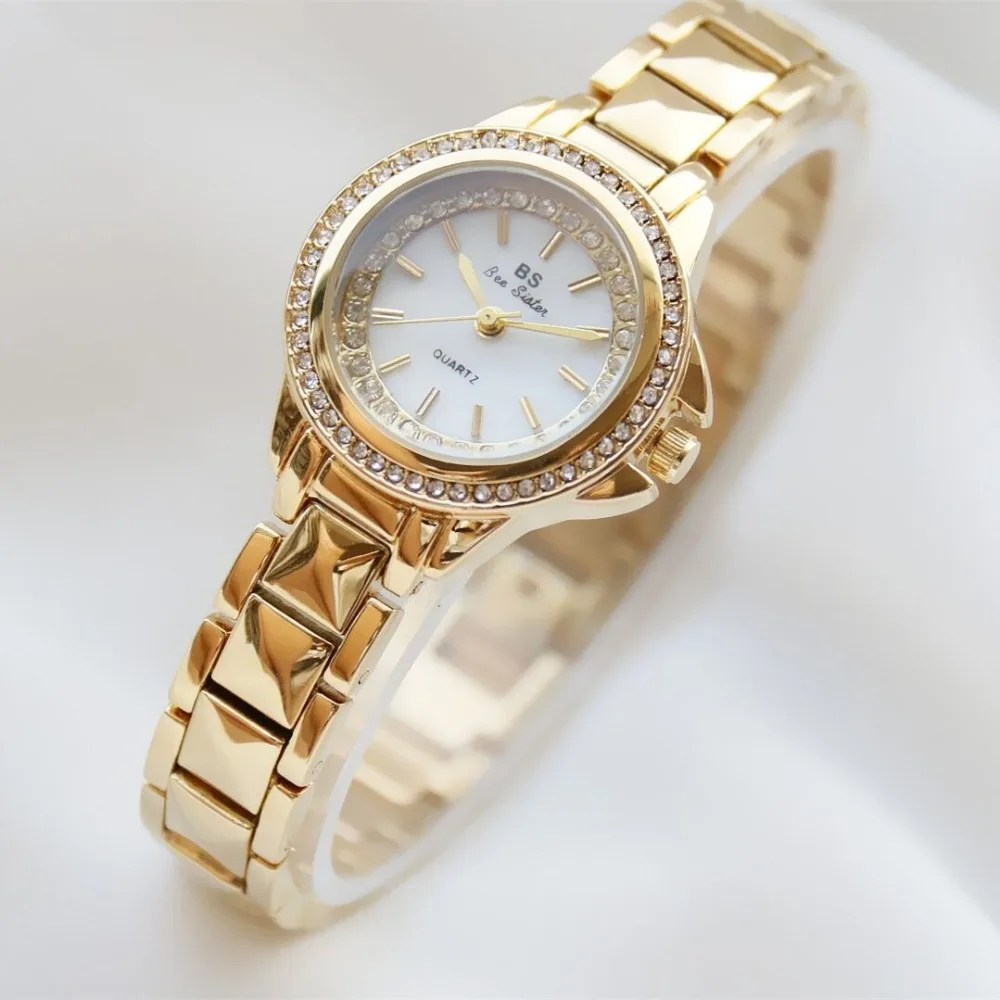 2017 женские кварцевые наручные часы круглые золотые брендовые Роскошные