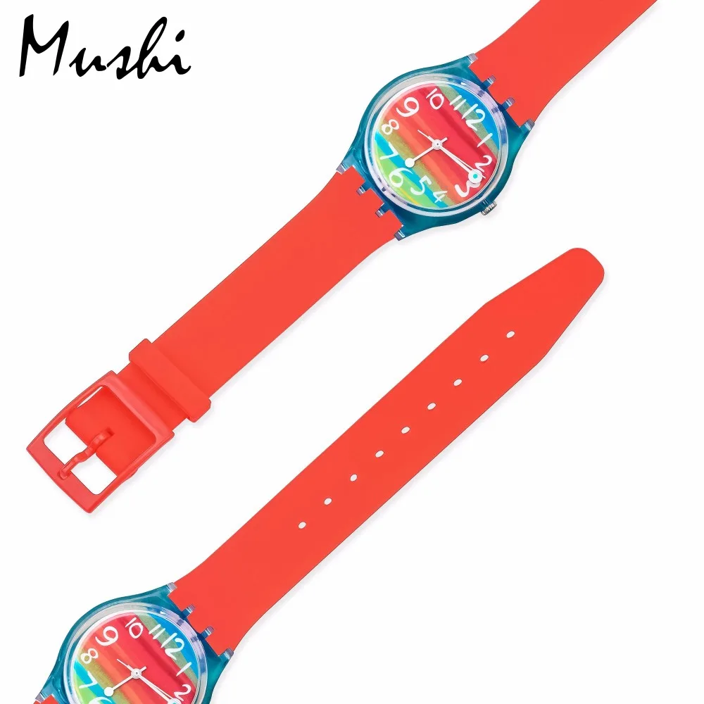 Ремешок силиконовый для часов Swatch цветной сменный резиновый браслет мужчин и