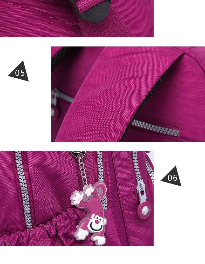 Школьный рюкзак для девочек-подростков Mochila Feminina, женские рюкзаки, нейлоновый водонепроницаемый повседневный рюкзак для ноутбука, женский рюкзак